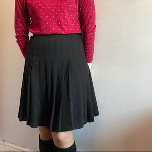 SOLD - Vintage black pleated skirt by Paris Star